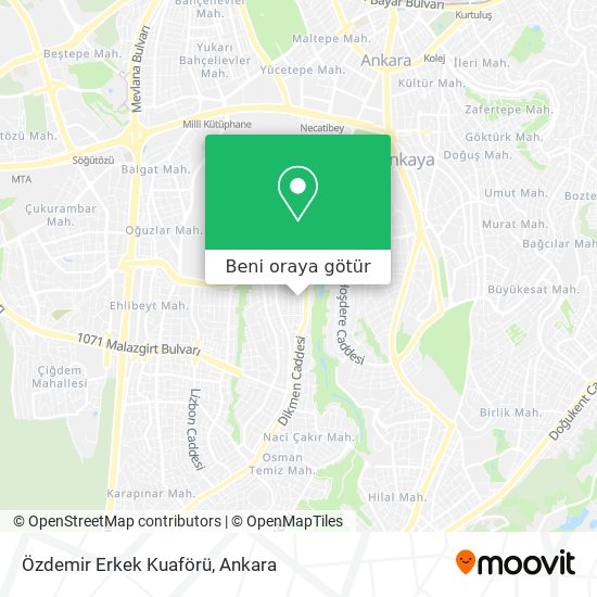 Özdemir Erkek Kuaförü harita