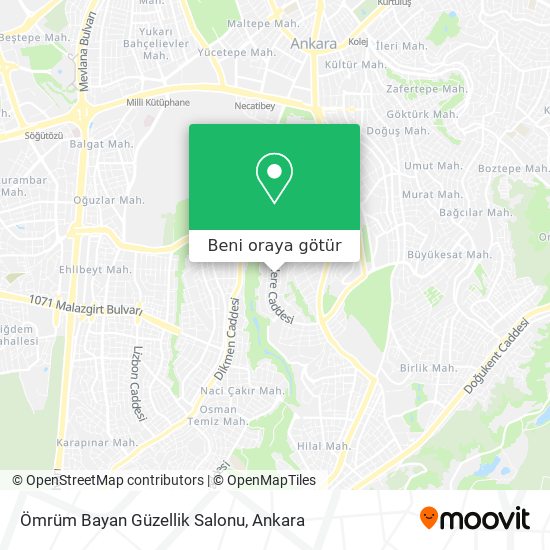 Ömrüm Bayan Güzellik Salonu harita