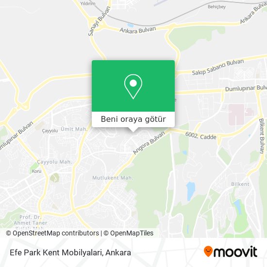 Efe Park Kent Mobilyalari harita
