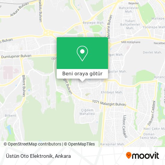 Üstün Oto Elektronik harita