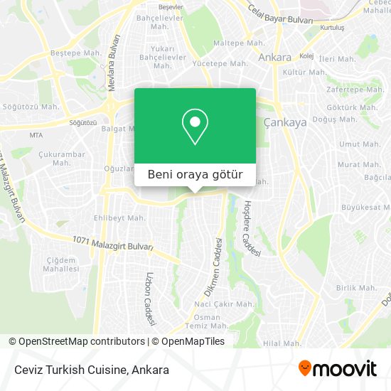 Ceviz Turkish Cuisine harita
