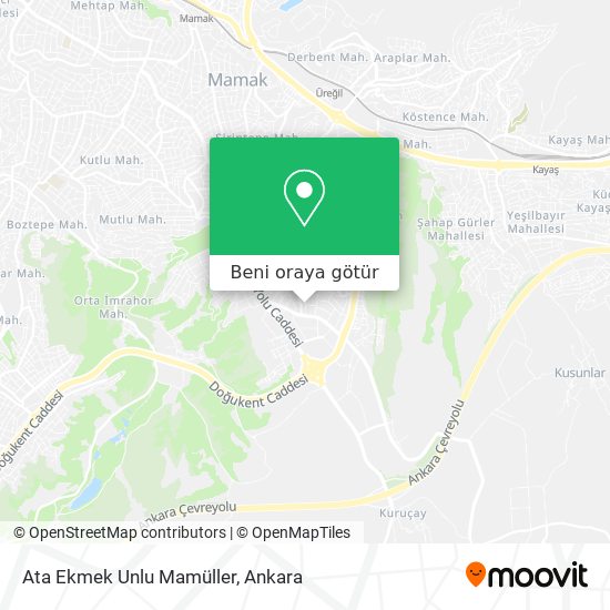 Ata Ekmek Unlu Mamüller harita