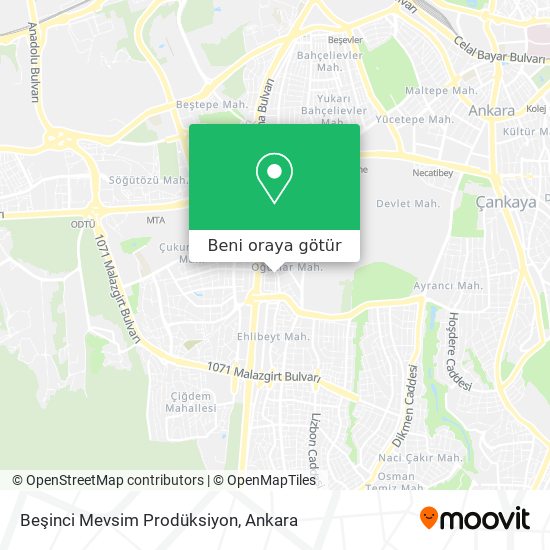 Beşinci Mevsim Prodüksiyon harita