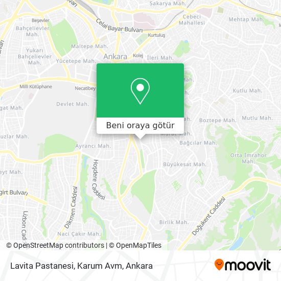 Lavita Pastanesi, Karum Avm harita