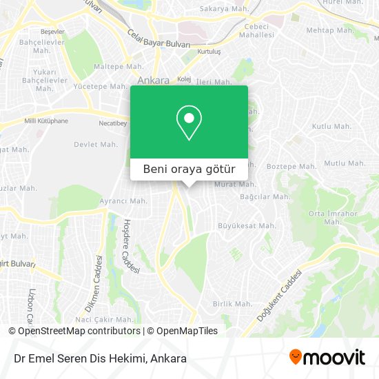 Dr Emel Seren Dis Hekimi harita