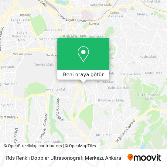 Rds Renkli Doppler Ultrasonografi Merkezi harita