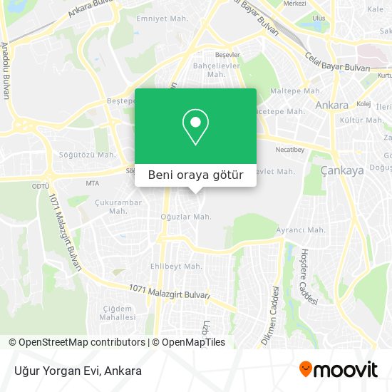 Uğur Yorgan Evi harita
