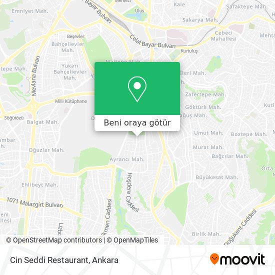 Cin Seddi Restaurant harita