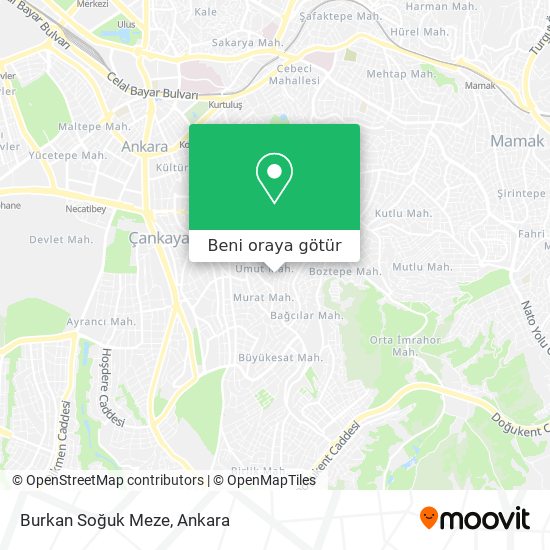 Burkan Soğuk Meze harita