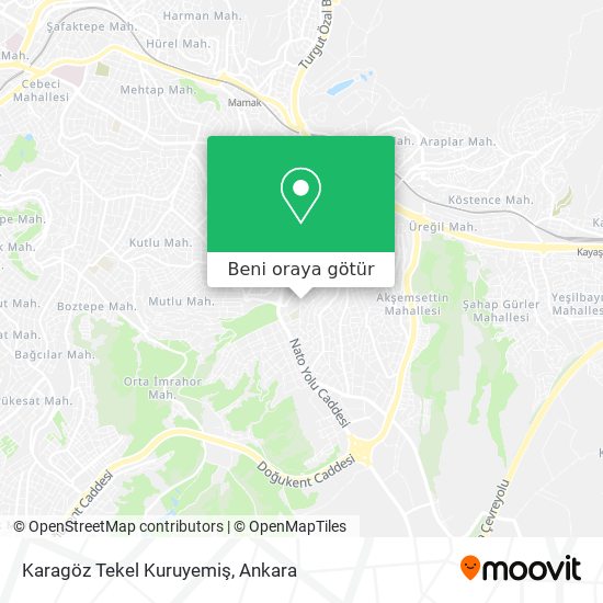 Karagöz Tekel Kuruyemiş harita