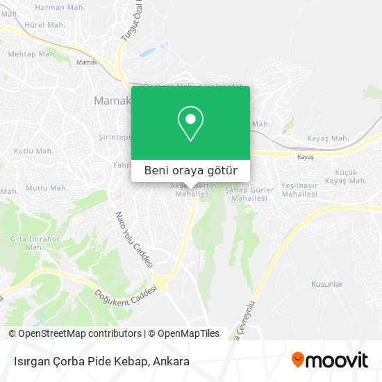 Isırgan Çorba Pide Kebap harita