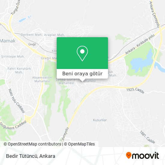 Bedir Tütüncü harita