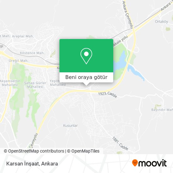 Karsan İnşaat harita
