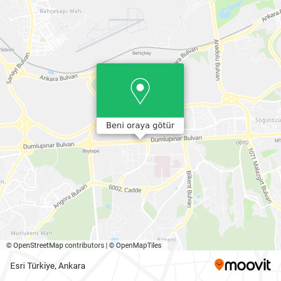 Esri Türkiye harita