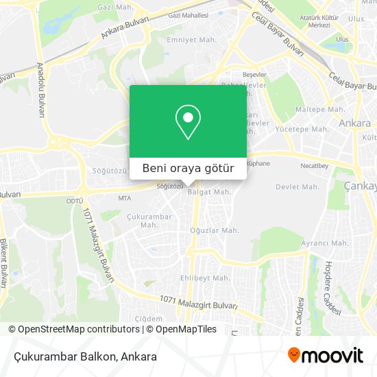 Çukurambar Balkon harita