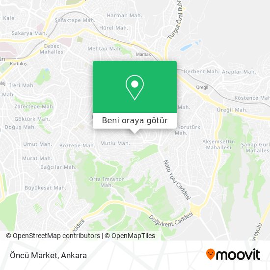 Öncü Market harita