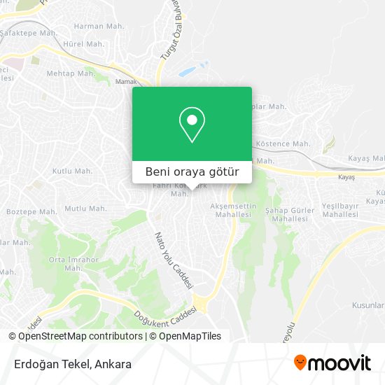 Erdoğan Tekel harita