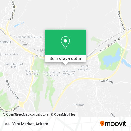 Veli Yapı Market harita