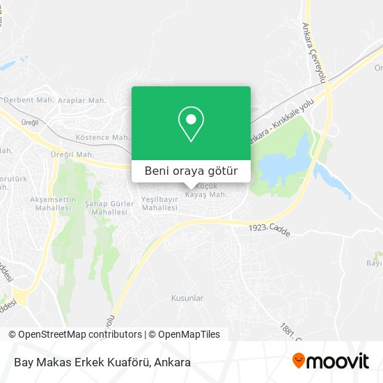 Bay Makas Erkek Kuaförü harita