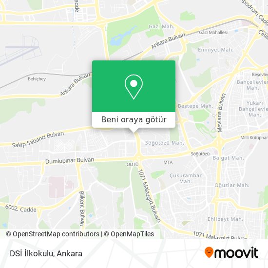 DSİ İlkokulu harita