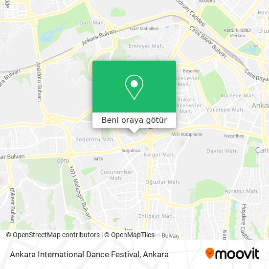 Ankara International Dance Festival harita