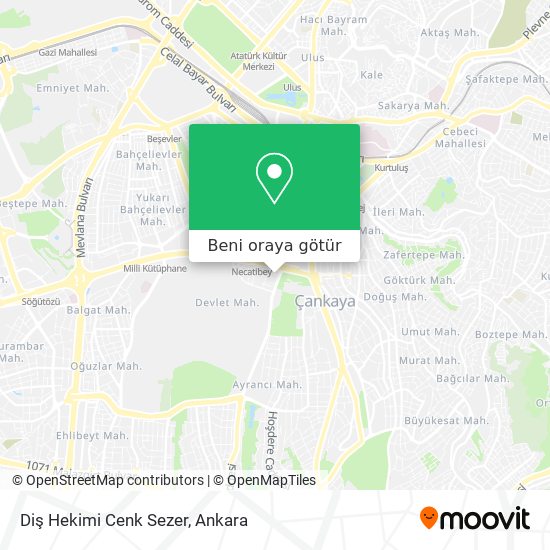Diş Hekimi Cenk Sezer harita