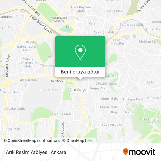 Arık Resim Atölyesi harita