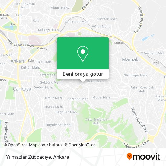Yılmazlar Züccaciye harita