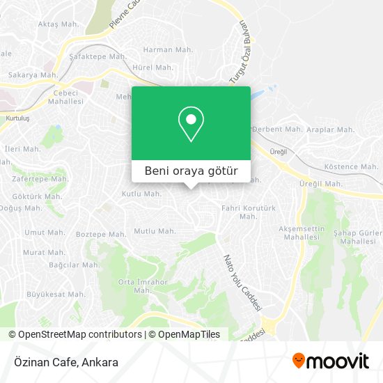 Özinan Cafe harita