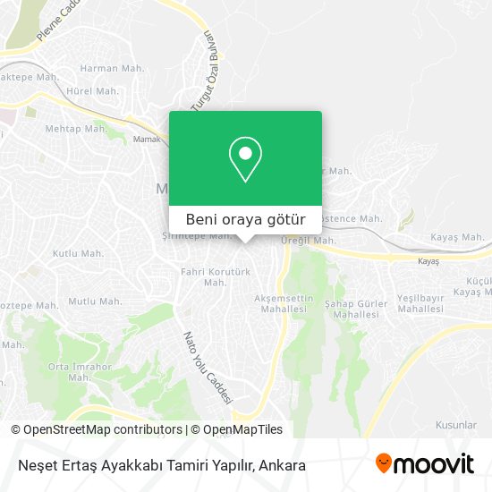 Neşet Ertaş Ayakkabı Tamiri Yapılır harita