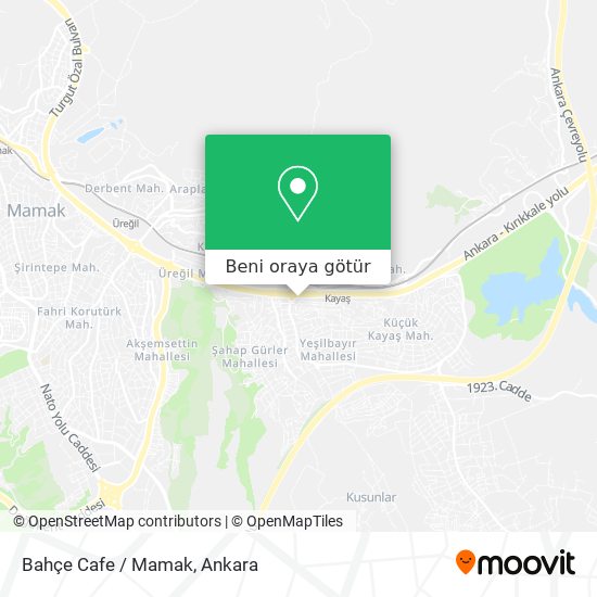 Bahçe Cafe / Mamak harita