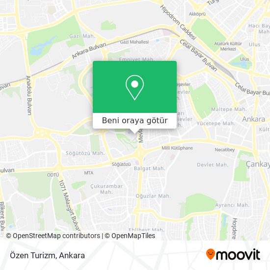 Özen Turizm harita