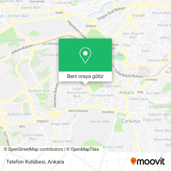 Telefon Kulübesi harita