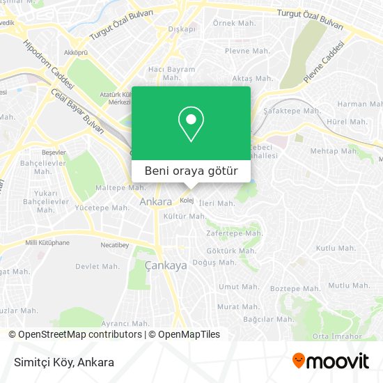 Simitçi Köy harita
