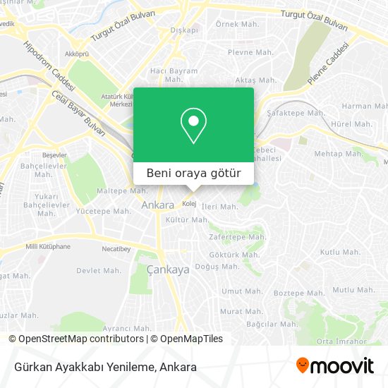 Gürkan Ayakkabı Yenileme harita