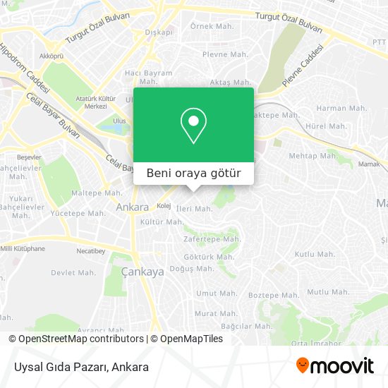 Uysal Gıda Pazarı harita