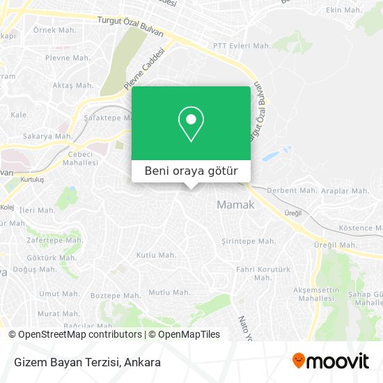 Gizem Bayan Terzisi harita
