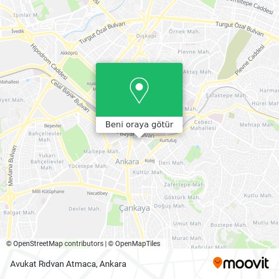 Avukat Rıdvan Atmaca harita