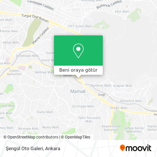 Şengül Oto Galeri harita