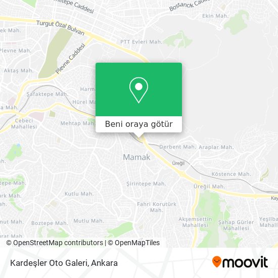 Kardeşler Oto Galeri harita