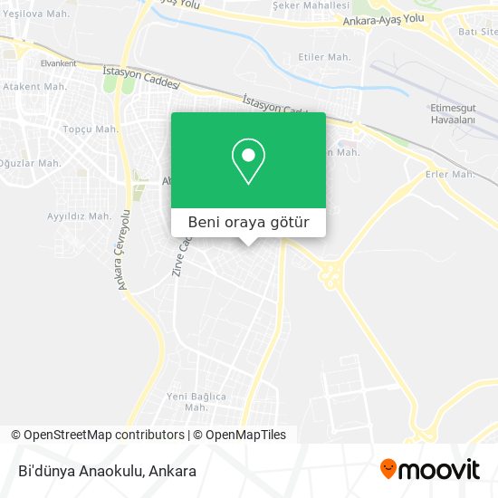Bi'dünya Anaokulu harita