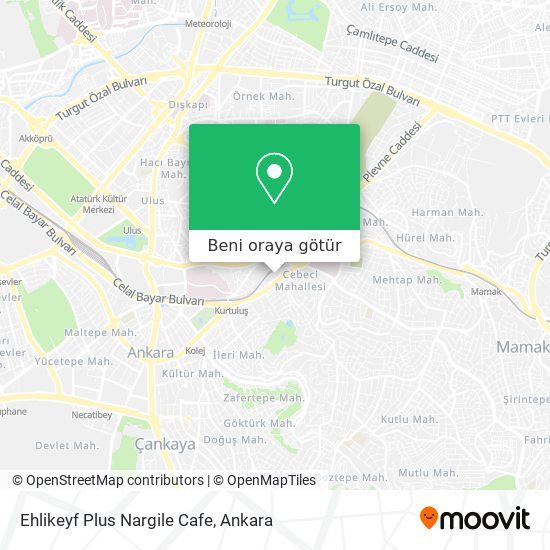 Ehlikeyf Plus Nargile Cafe harita