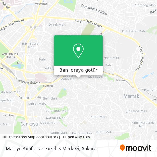 Marilyn Kuaför ve Güzellik Merkezi harita