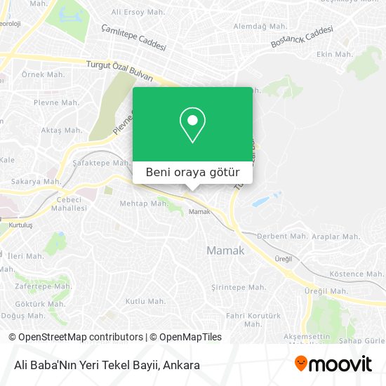 Ali Baba'Nın Yeri Tekel Bayii harita
