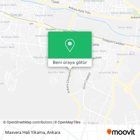 Maxvera Hali Yikama harita