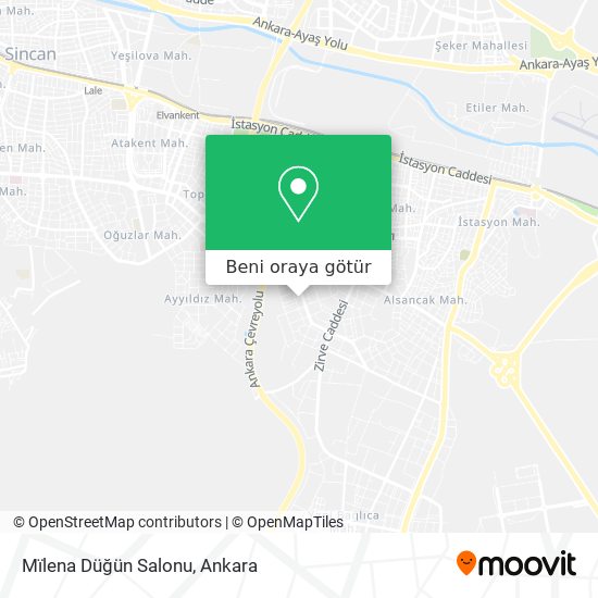Mïlena Düğün Salonu harita