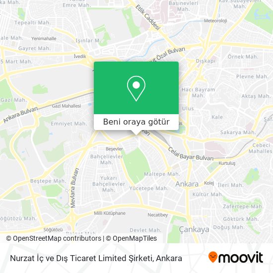 Nurzat İç ve Dış Ticaret Limited Şirketi harita