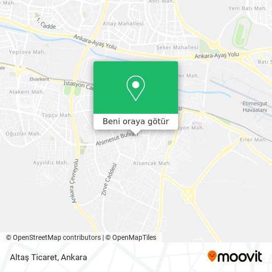 Altaş Ticaret harita