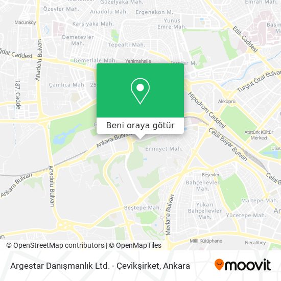 Argestar Danışmanlık Ltd. - Çevikşirket harita