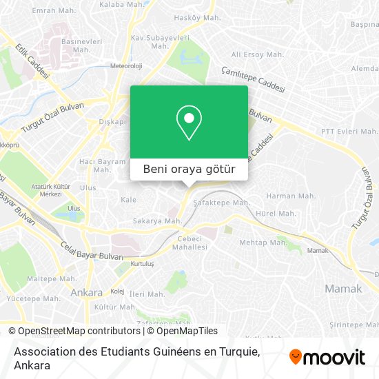 Association des Etudiants Guinéens en Turquie harita